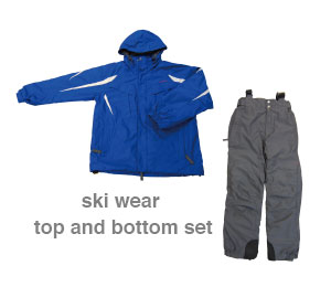 ski wear top and bottom set