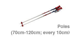 Poles(70cm-120cm; every 10cm)