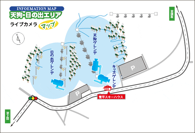 Live cameras (Hinode, Tengu) Map